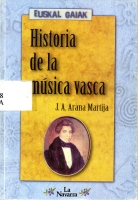 Cubierta del libro Historia de la música vasca (Orain, 1996)